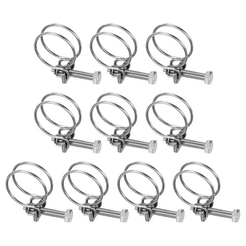 Pince double pour tuyau 10pcs